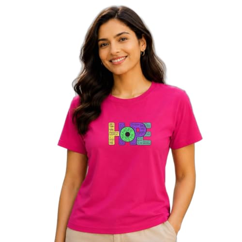 Image of Amazon Brand - INKAST Women Graphic Printed T-Shirt | Round Neck | Regular Fit | (Cotton Blend)
