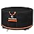 Fire Pit Cover Round 48 Inch [2025 Upgraded 1000D Heavy Duty Fabric] for 45”- 48” Fire Pit/Table, Waterproof Tear & Fade Resistant Firepit Cover with Buckle, Drawstring, Air Vent (48”D x 24”H, Black)