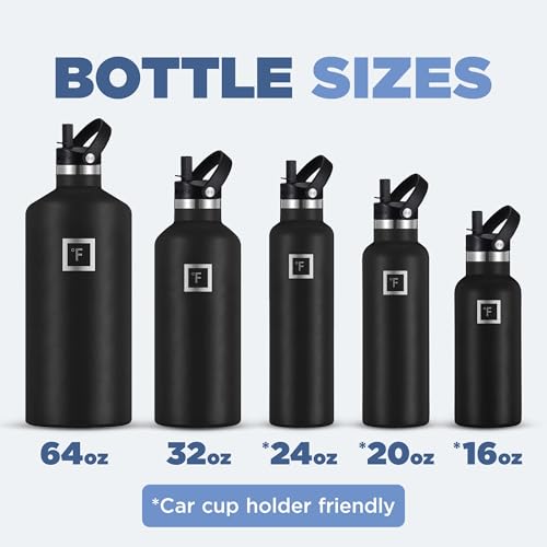 image for IRON °FLASK Camping & Hiking Hydration Canteens - 3 Lids (Narrow Stra