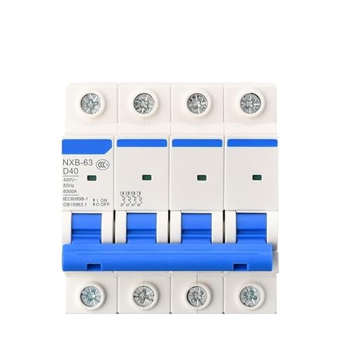 Disjoncteur miniature MCB NXB-63 4P 380V 415V 50A type D pour moteur triphasé