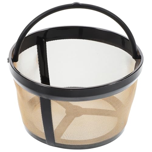 LIFKICH Filtro de Café de Cesta Reutilizable Metálico Cilíndrico, Filtro de Café de Malla para Cafeteras de Goteo, Compatible, Apto para Lavavajillas, Adecuado para Uso Doméstico