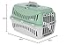 Kerbl Pet Transportbox Expedion, Mint/hellgrau, 45x30x30 cm, Hundebox, Katzenbox, Hundetransport, Kunststoff, kleine Hunde, Katzen