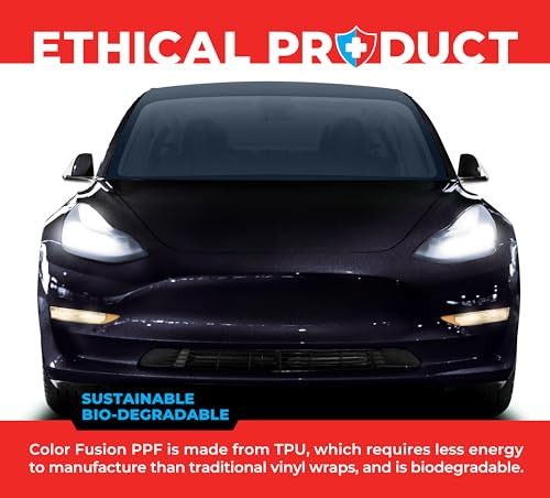 Image of ColorFusion PPF by VViViD, Gloss Storm Grey Dry Apply PPF Vinyl Car Wrap Roll 1ft x 5ft