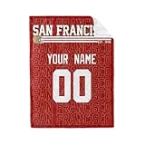 KREDE San Francisco Throw Blanket for Baby Boy Girl Custom Name and Number Gifts
