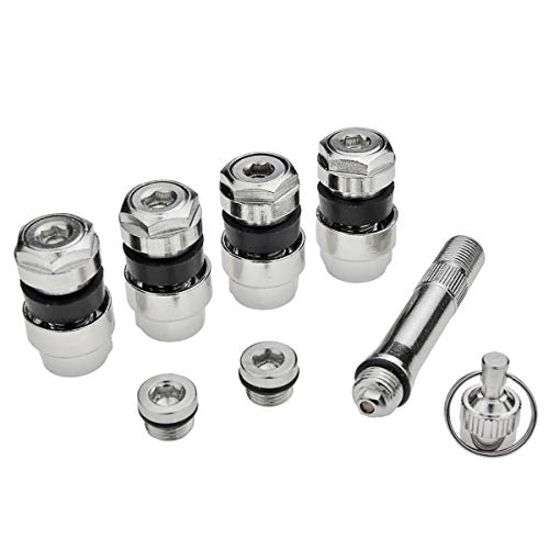 Set Valvole Invisibili Carbonado Nere Per Cerchi In Alluminio | 4 Pezzi, 11,3 Mm, Altezza 10 Mm, Tuning Auto, A Scomparsa - 2