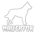 EZ-STIK Maligator Belgian Malinois M350 6 inch Sticker Decal dog caution k9