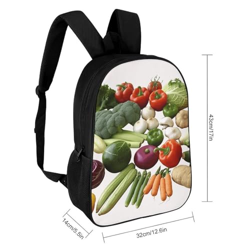 Introduction of Various Vegetables Backpack for Men Women, Heavy Duty Backpack Large Capacity, Durable Lightweight Travel Daypack2