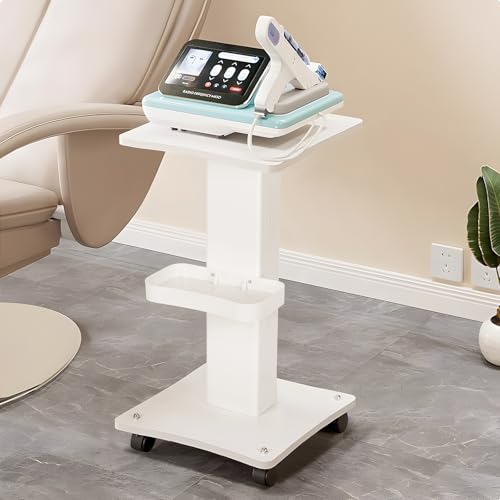 bimiti Kosmetikwagen mit Rollen ABS Salonwagen 67×34×37.5cm Tragbar Beauty Salon Trolley, Kosmetikwagen Salon SPA Rollwagen für Schönheitsinstrument