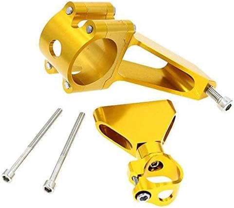 FXCNC 43mm Motorcycle CNC Steering Damper Stabilizer Buffer Mounting Bracket Kit Fit For Honda CBR600 F4 F5 2003-2006, CBR600RR 2003-2004