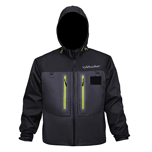 Kylebooker Fliegenfischen Watjacke Outdoor Aktivitäten Wasserdichte Watjacke für Damen und Herren