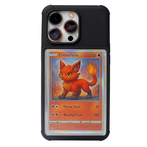 SHOWCASED Trading Card and Photo Phone Case Display fits iPhone 13 Pro | Compatible with All TCG, Trading Cards, Sports, One Piece, Magic The Gathering & More (Fits iPhone 13 Pro) Black by SHOWCASED - Used condition - US$36.36