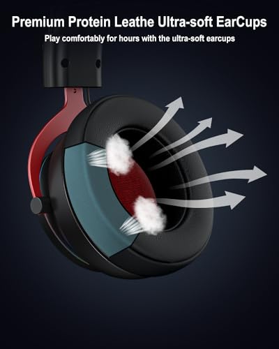 Image of Inwa PS5 Headset Wireless with Game /Chat Balance Mixer, Lower Latency 5.8GHz Tech, 7.1 Surround Sound, Protein Soft Earmuffs, Detachable Mic, Works with PS5, PS4