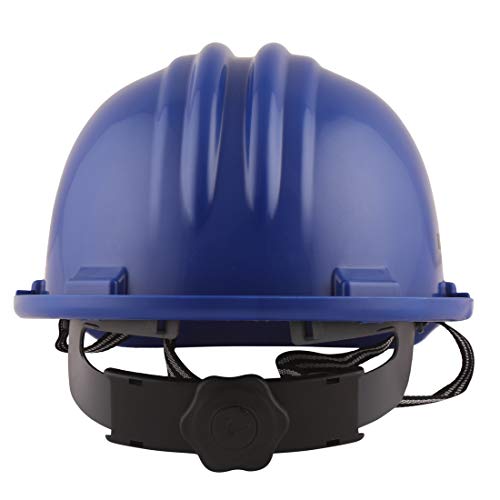 Image of KARAM PN581 Safety Industrial Helmet For Men | Light Weight with Ratchet Type Adjustment | Comfortable Fit & Durable Hard Hat | EN Certified | Lamination Blue
