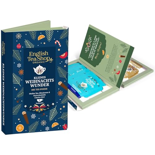 ETS – Tee Geschenk Tee-Poesie 'Kleines Weihnachtswunder' | Bio Tee Geschenkset mit 2 Sorten | für Advent, Nikolaus & Wichteln