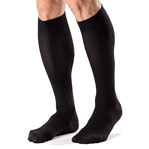 Meia 3/4 panturrilha Masculina 20-30 mmHg Actitud 192b Preta Sigvaris G