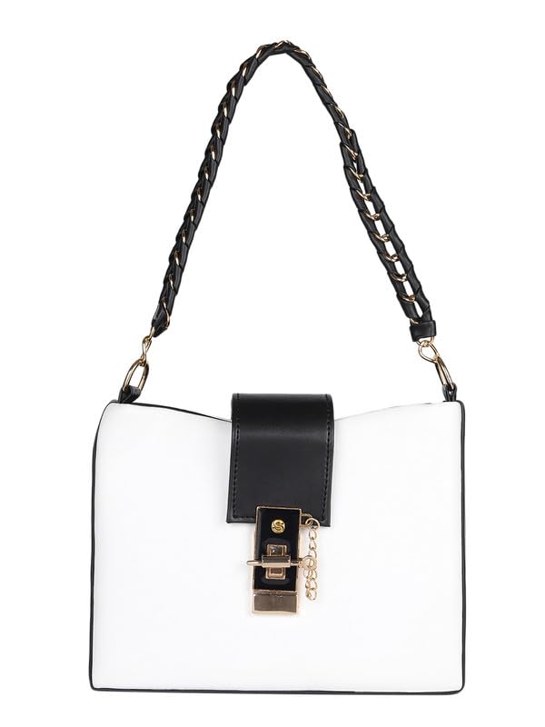 MINI WESST Womens Western Casual Solid Zip Handheld Bag | Ideal for Office, College & Everyday Use (B0CKTGWFTZ) Amazon Price History, Amazon Price Tracker