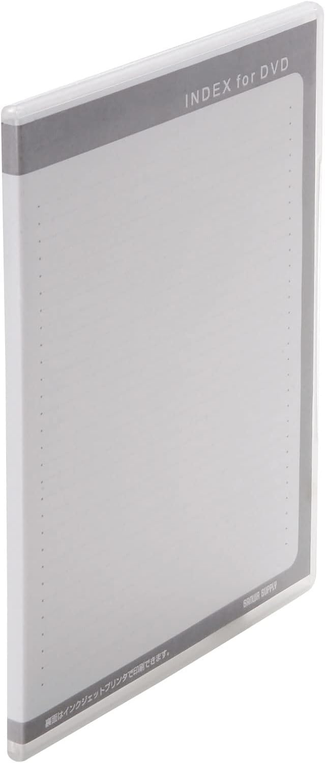 Sanwa Supply DVD-TU1-10CLN Slim DVD Tall Case (Stores 1, Set of 10, Clear)