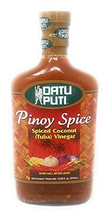 Datu Puti Pinoy Sauce Spiced Coconut Tuba Vinegar, Net Wt 12.68fl. oz 375mL