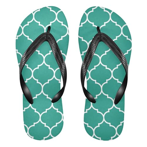 RunningBear Moroccan Tile Womens Flip Flops Sandals Comfortable Sandals