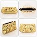 braxan Clutch Purses for Women, PU Leather Glitter Fashion Purse Handbag, Evening Handbag with Chain, for Prom, Cocktail, and Wedding