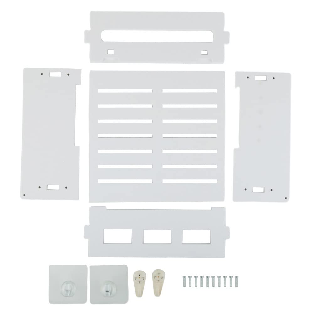 Cajas de almacenamiento para enrutador WiFi, estante inalámbrico para sala de estar, caja de almacenamiento WiFi montada en la pared, decoración de pared, impermeable e inodora, caja de