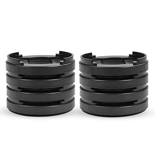 0.59 Inch Furniture Riser, 8 pcs Plastic Non-Slip Bed Riser Heavy Duty Furniture Riser for Sofa Table Chair Bed Furniture Frame Risers Create Under Bed, Black