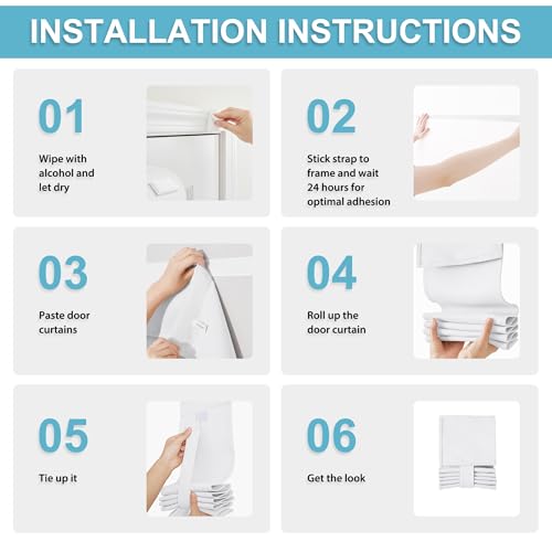 Image of RYB HOME Classroom Door Window Cover, Shades for Classroom Windows and Doors Cover Lockdown Shades, Room Darkening Design Blocks Views, W 8 x L 36, 1 Panel, Pure White