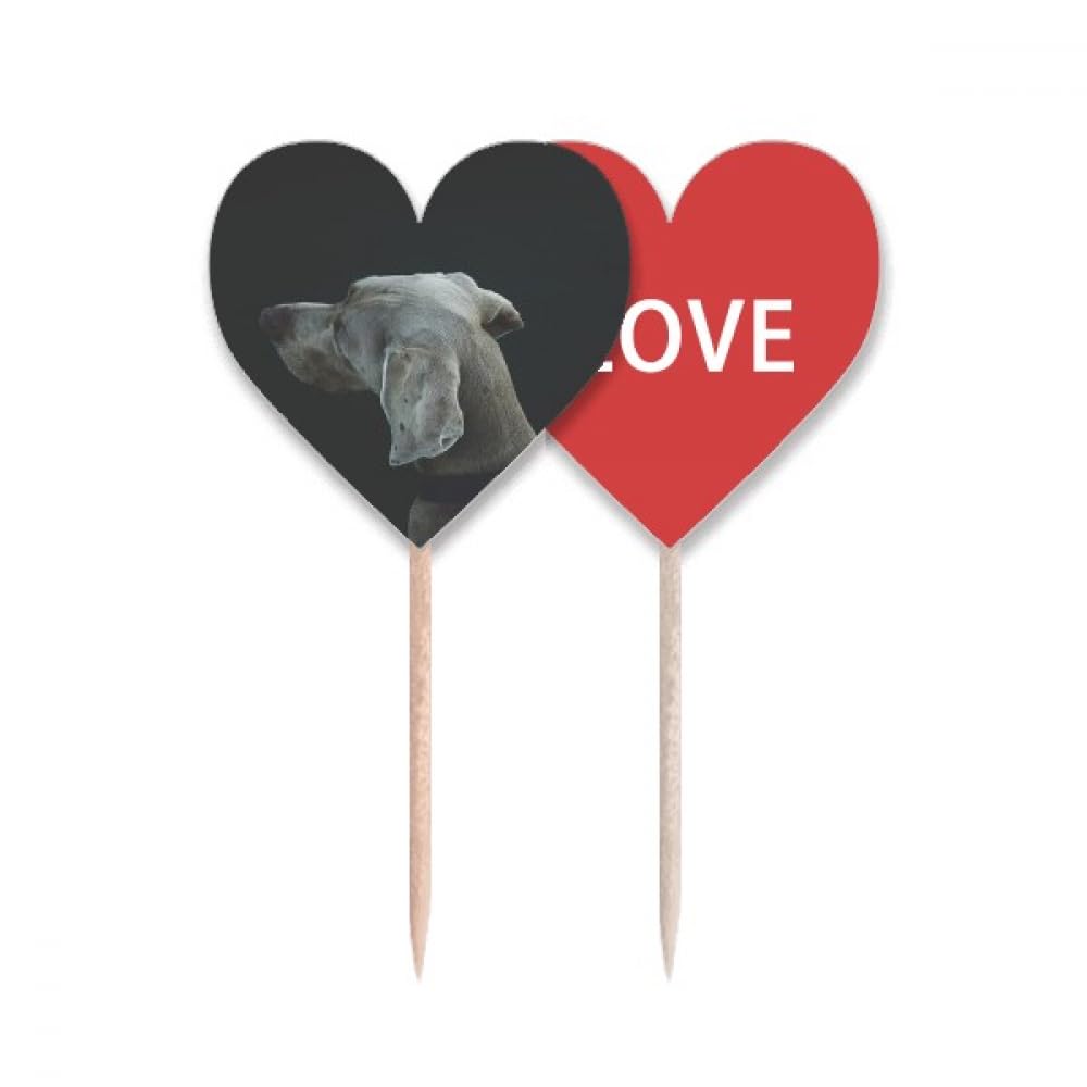 Cure-dents en forme de cœur pour chien et animaux de compagnie - Accessoire bucco-dentaire en bois