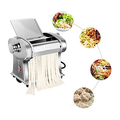 LHJCN Nudelmaschine, Nudelmaschine, Nudelmaschine, Spaghetti-Walze, elektrische Multifunktions-Wonton-Wrapper aus…