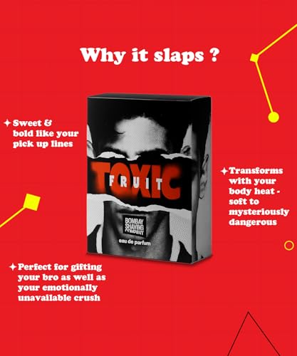 Image of Bombay Shaving Company Toxic Fruit Perfume for Men - 100 ml | Bold Oud Long Lasting Perfume | Eau de Parfum | Gift for Men | Gift for Husband | Gift for Boyfriend