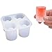 Shot Glass Ice Mold Cool 4 Cups Silicone Tray Great For Summer Party Home Kitchen Event