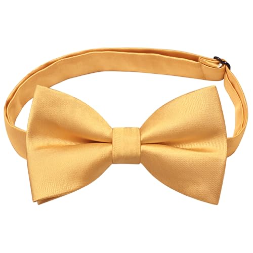 GUSLESON Solid Bow Ties for Boys Pre-Tied Baby Kids Bow Tie Adjustable Toddler Bowties for Wedding Party2