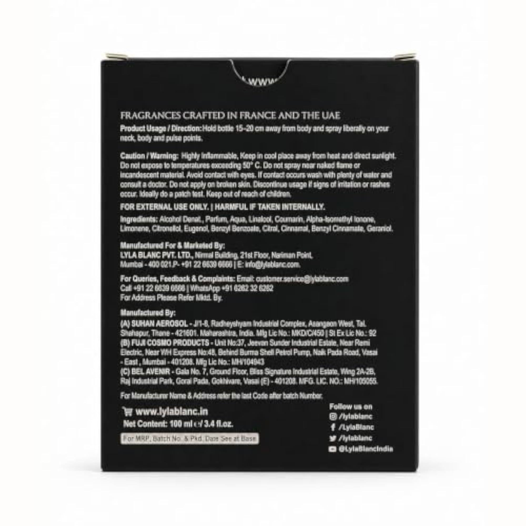ROAR Black Velvet Eau de Parfum 100ml
