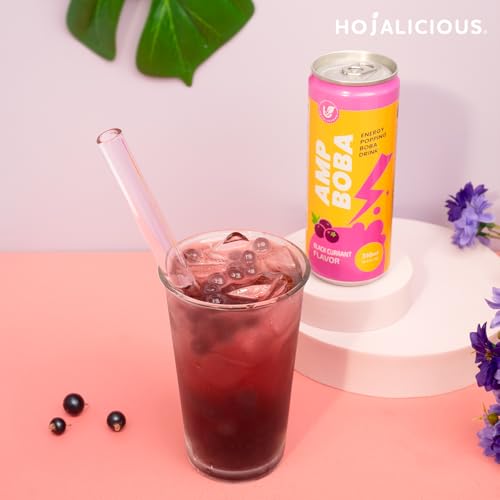 Image of Hojalicious - AMPBOBA Energy Popping Boba Drink (Set of 6, BlackCurrant)
