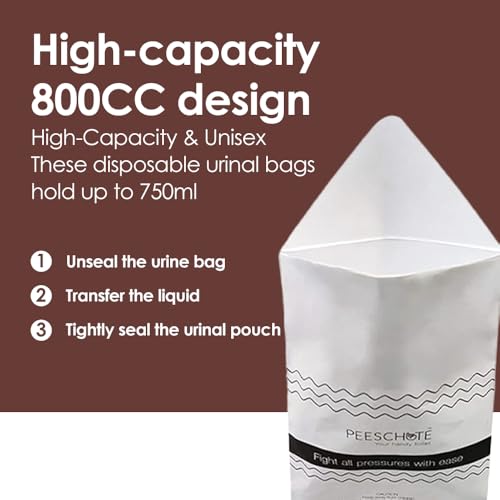 Image of (Travel) Jumbo Pack | Unisex Pocket Sized Disposable Urine Bags Use & Throw Bags Solidifies Urine Instantly For Travellers & Kids (Pack of 150 Bags) | As Seen On Shark Tank India | Outdoor Toilet Needs | Convenient & Hygienic
