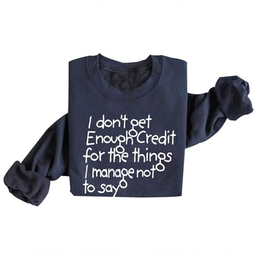 Image of TONGCHEN Funny Crewneck Sweatshirts I Don