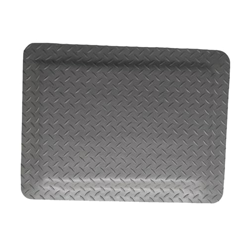Tapis de sol anti-fatigue en PVC gris 60x120 cm pour poste de travail industriel en zone sèche