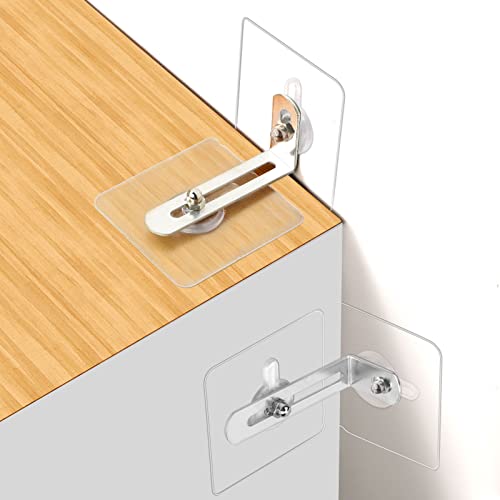 Miniatura 7 de Ootsr Correas De Muebles Seguridad Antivuelco, Anclajes De Pared Sin Taladro Autoadhesivo Para Bebé Protección, Soporte De Pared Anti-Punta 4 X Adhesivos De Anclajes Para Muebles