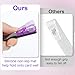 Classicseali 3pcs Card Grabber for Long Nails,Acrylic Card Puller for Long Nails, Unisex Cute ATM Cards Grabber, Acrylic Material Puller, Girl Debit Extractor for Longs Nail ATM Keychain,Purple