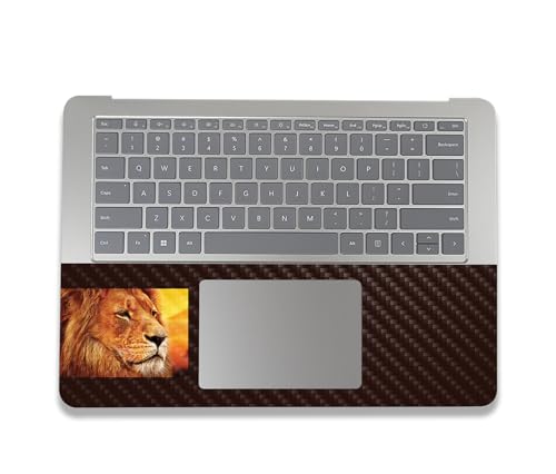 Image of MightySkins Carbon Fiber Skin Compatible with Microsoft Surface Laptop Studio 2 (2023) Full Wrap Kit - Lion Pride | Protective, Durable Textured Carbon Fiber Finish | Easy to Apply | Made in The USA