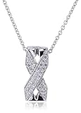  s.Oliver Damen Halskette 925 Sterling Silber 45 cm weiß 440608