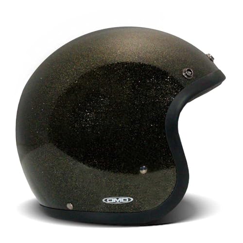 Casque moto jet Dmd Retro Open Face Helmet L vintage custom scooter