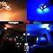 Yorkim Newest T10 LED Bulb Canbus Error Free 6-SMD Super Bright EMC Chipsets, 194 Interior LED For Car Dome Map Door Marker License Plate Trunk lights 168 W5W 2825 Sockets Pack of 10, blue