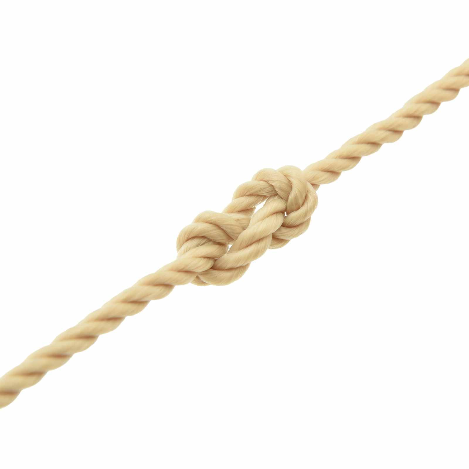 Corda per barca in polipropilene PP, 25 m x 0,5 cm, corda naturale per vela, barca, yacht, outdoor, per fissare e tendere in caso di pioggia e raggi UV