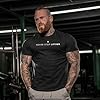 GYMTIER Never Stop Lifting Men's Gym T-Shirt Bodybuilding Training Workout Lifting Top Clothing, Black, 4XL #1