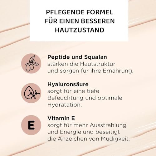 Eveline Cosmetics Wonder Match Anti-Aging Serum Make-up-Basis mit Peptiden, Squalan & Hyaluronsäure - Vegan, LSF 20