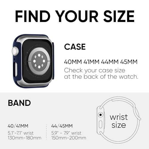 Image of Adorique 3-in-1 Compatible for Apple Watch Band 40mm 41mm 42mm 44mm 45mm 46mm, Soft Silicone Sport Strap for iWatch Series SE 10 9 8 7 6 5 4 3