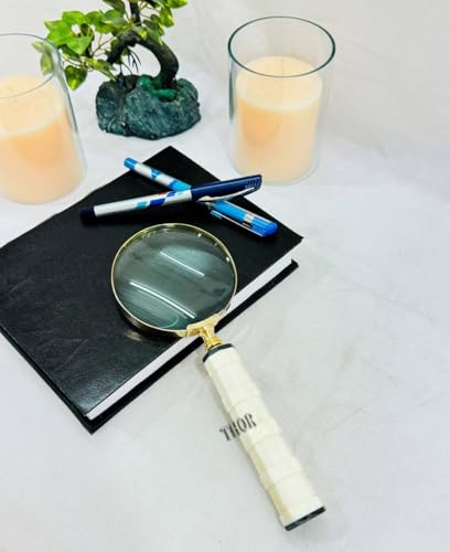 Antique Vintage Style Brass Magnifying Glass Collectible Item Best Gift