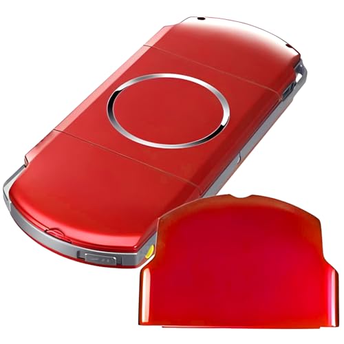 Image of OSTENT Battery Protector Cover Door Repair Parts Replacement for Sony PSP 2000 /3000 Color Red