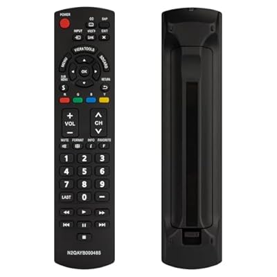 N2QAYB000485 Remote Control for Panasonic Tv Remote Replacement, Replace Panasonic Tv Remote Compatible with LCD LED Plasma Viera TVs TC-42LD24 TC-42LS24 TC-42PS14 TC-54PS14 TH-32LRU5 TH-42LRU50